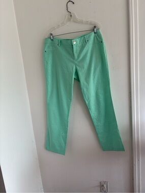 Flirtatious mint green stretch pants size 13